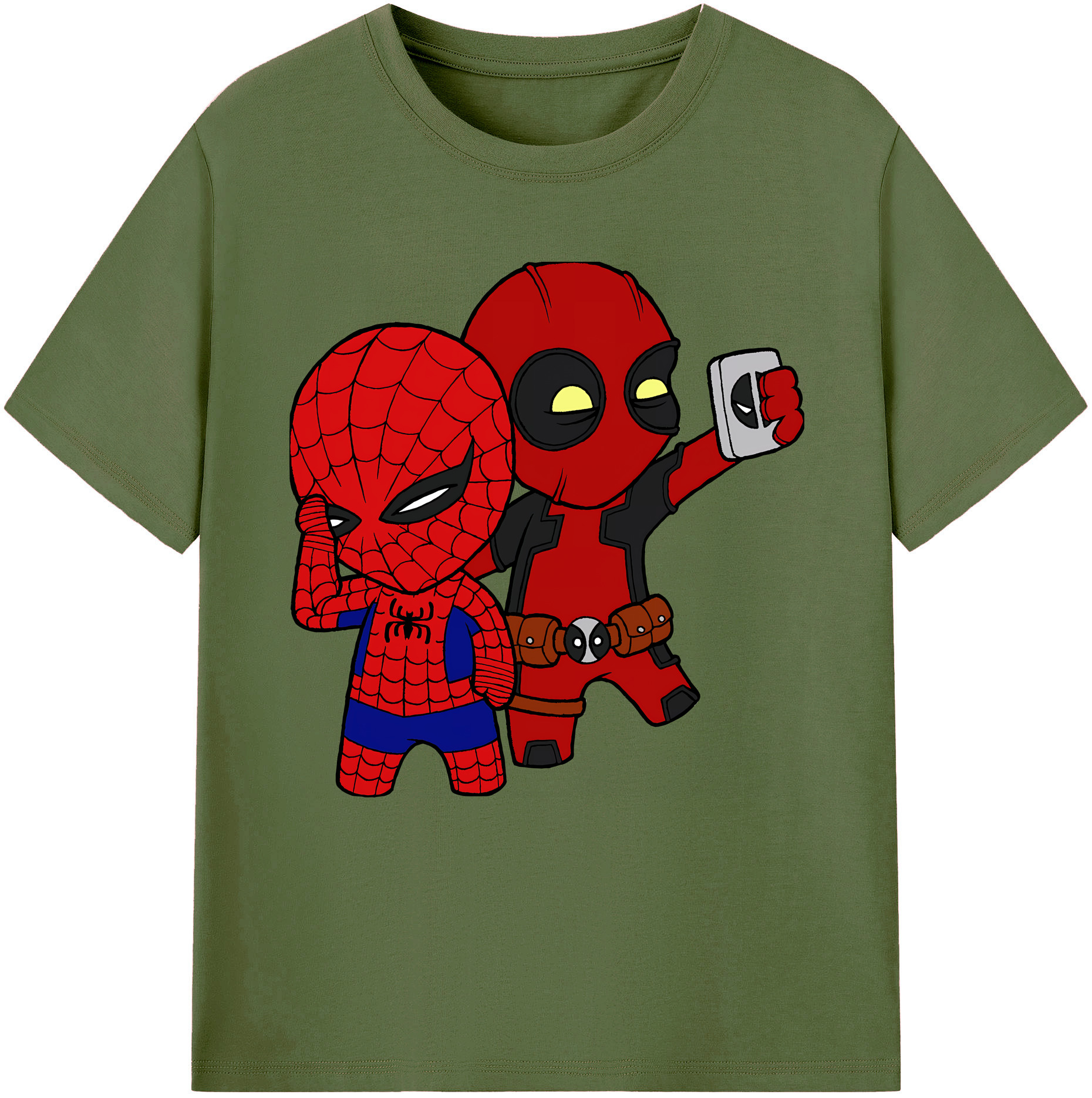 （画像用） Deadpool デッドプール 綿100％半袖Tシャツ（フロントプリント）